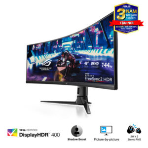 Màn hình Asus ROG Strix UltraWide XG49VQ (Màn gaming/ 49Inch/ Màn cong/ WQUXGA (3840x2400)/ 4ms/ 144Hz/ 450cd/m2/ VA/ Loa (5Wx2))