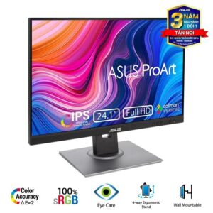 Màn hình Asus ProArt Display PA248QV (Màn đồ họa/ 24.1Inch/ WUXGA (1920 x 1200)/ 75HZ/ 300 cd/m2/ IPS/ Tích hợp Loa)