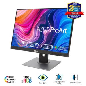 Màn hình Asus ProArt Display PA248QV (Màn đồ họa/ 24.1Inch/ WUXGA (1920 x 1200)/ 75HZ/ 300 cd/m2/ IPS/ Tích hợp Loa)