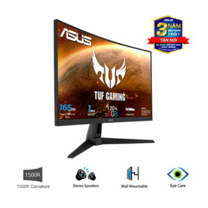 Màn hình Asus TUF Gaming VG27VH1B (Màn gaming/ 27.0Inch/ Màn cong/ Full HD/ 1ms/ 165Hz/ VA/ Tích hợp Loa)