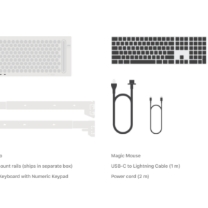 Máy tính Apple MacPro Xeon W 8Core/32Gb/256Gb/ Radeon Pro 580X/Magic Mouse/ Magic Keyboard with Numeric Keypad (Rack gắn ray)