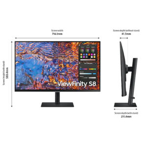 Màn hình Samsung ViewFinity LS32B800PXEXXV (Màn đồ họa/ 32Inch/ 4K (3840x2160)/ 5ms/ 60HZ/ 400cd/m2/ IPS)