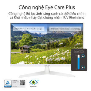 Màn hình Asus VY249HE-W Trắng (23.8Inch/ Full HD (1920x1080)/ 1ms/ 75HZ/ 250cd/m2/ IPS)
