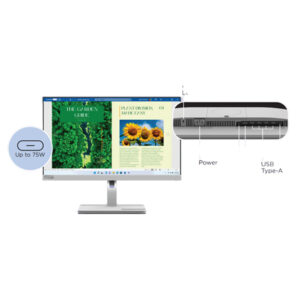 Màn hình Lenovo L24M-40 67A9UAC3VN (23.8Inch/ Full HD/ 4ms/ 75HZ/ 250cd/m2/ IPS/ Loa tích hợp/ USB Type C)